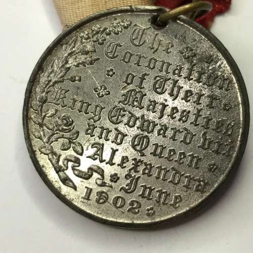 1902 King Edward 7 and Queen Alexandra coronation medal