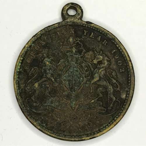 1902 Coronation medallion - King Edward VII