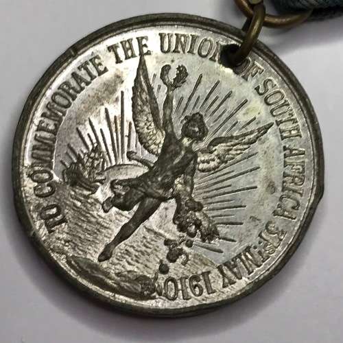1910 Union of SA lead medallion - excellent condition
