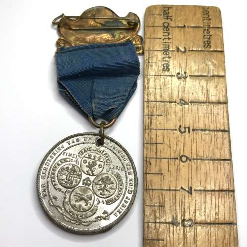 1910 Union of SA lead medallion - excellent condition