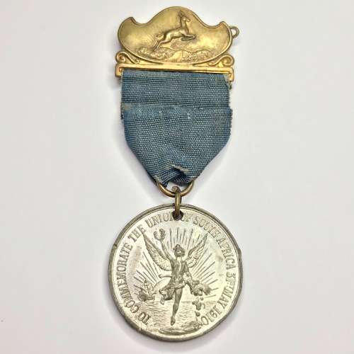 1910 Union of SA lead medallion - excellent condition