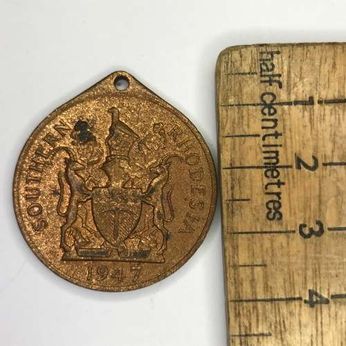 1947 Southern Rhodesia Royal visit medallion