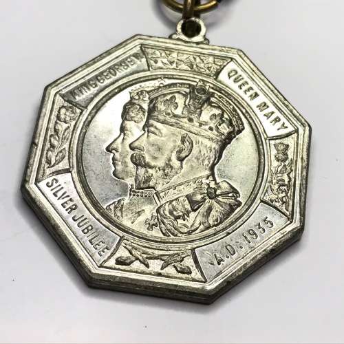 Middlesex 1935 George 5 silver jubilee medal - Excellent