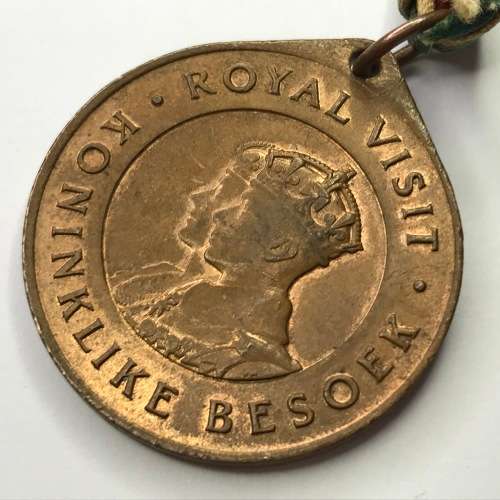 1947 Royal visit to South Africa medallion with original ribbon