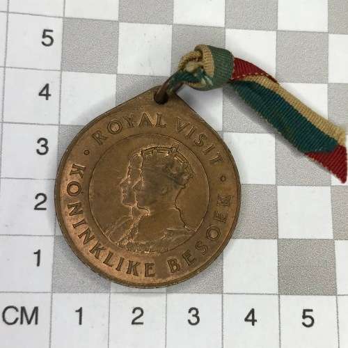 1947 Royal visit to South Africa medallion with original ribbon