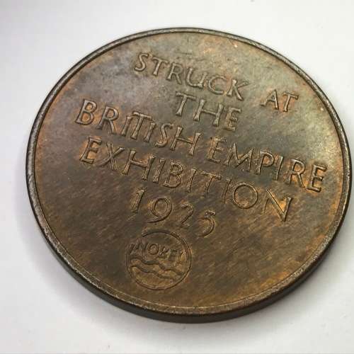 Nobel Industries medallion struck at the 1925 British Empire Exhibition