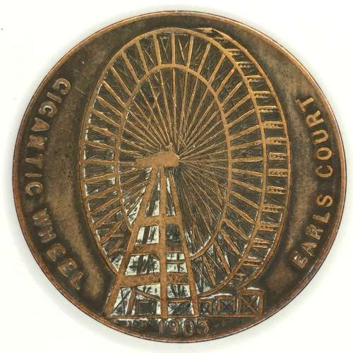 1903 Medallion for the Gigantic Wheel at Earls Court