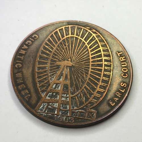 1903 Medallion for the Gigantic Wheel at Earls Court