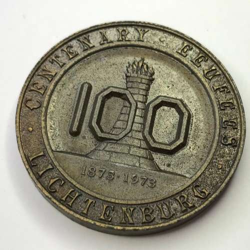 Lichtenburg 100 year centenary 1873-1973 medallion