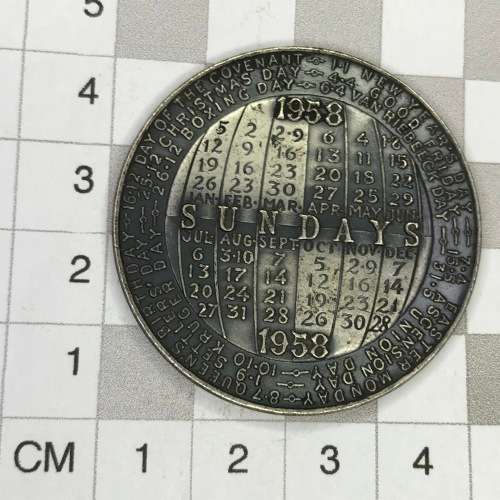 1958 Sundays Phillips medallion