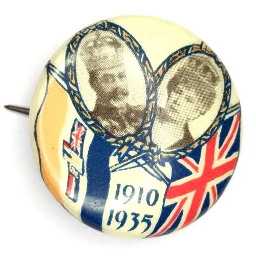 George V - 25 years jubilee 1910 - 1935 pin badge Union