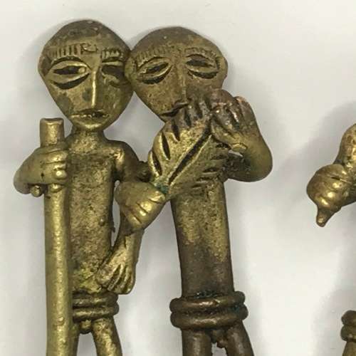 Ashanti Brass castings - Lost wax method - Lot of 9 different castings