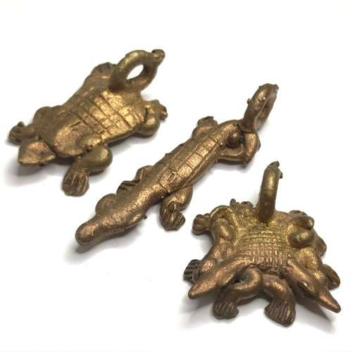 Ashanti Brass castings - Lost wax method - Lot of 9 different castings