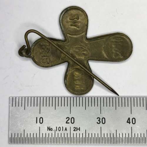 King Christian IX of Denmark and Louise`s 50th anniversary pin badge - 26 May 1842-1892