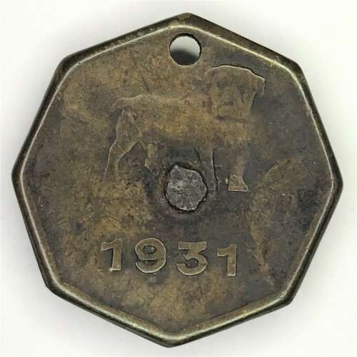 1937 Moorreesburg dog license no 82