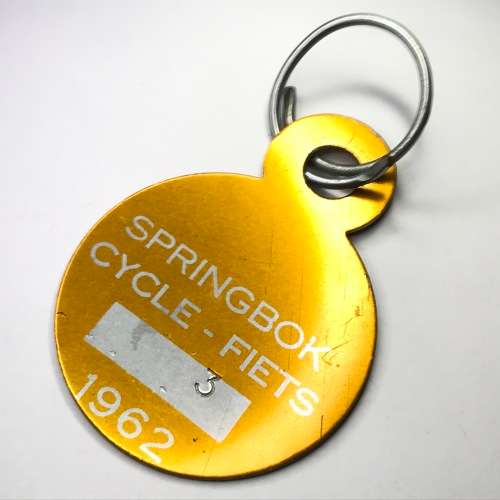 1962 Springbok bicycle licence