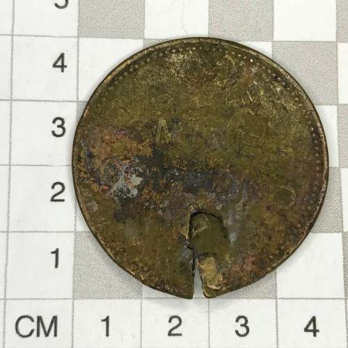 Mine Company Labour token - Rock Shaft No. 1 Shift