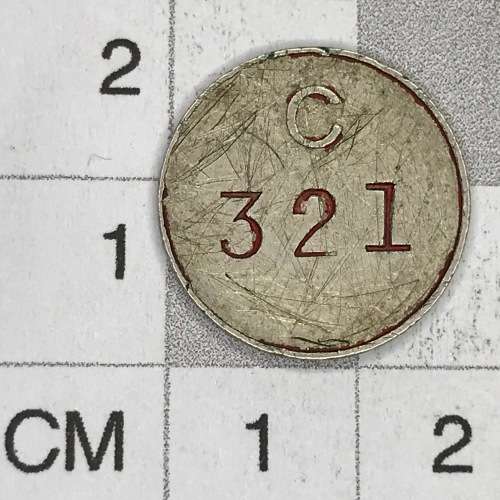 General Post Office silver 3d tickey token - scarce