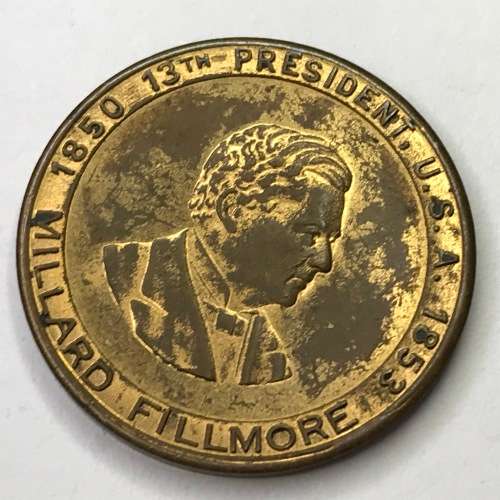 Millard Fillmore 13th President of USA medallion