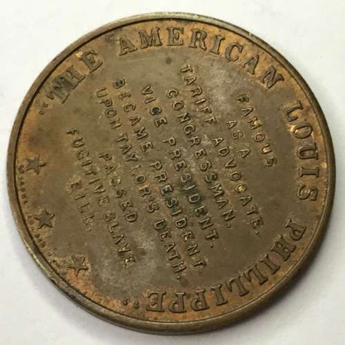 Millard Fillmore 13th President of USA medallion