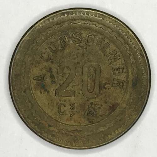 French Consumer 20 cents Jeton token