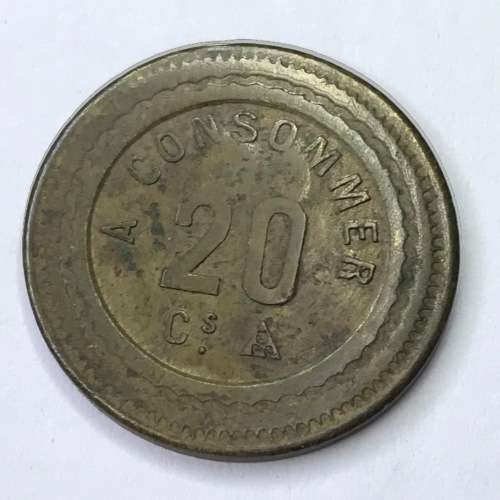 French Consumer 20 cents Jeton token