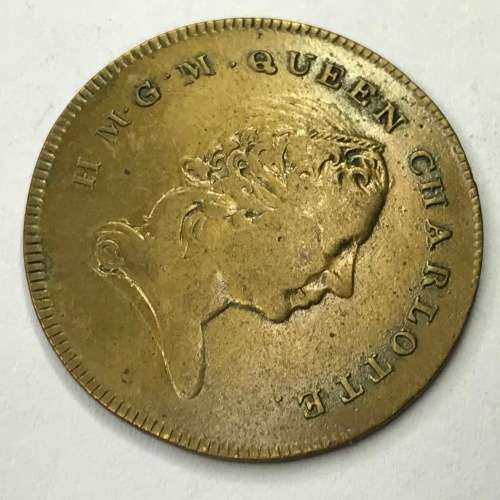 1818 Queen Charlotte death token, rarely seen