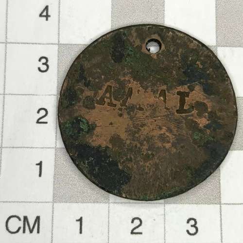 Dogtag inscribed AMAL - antique