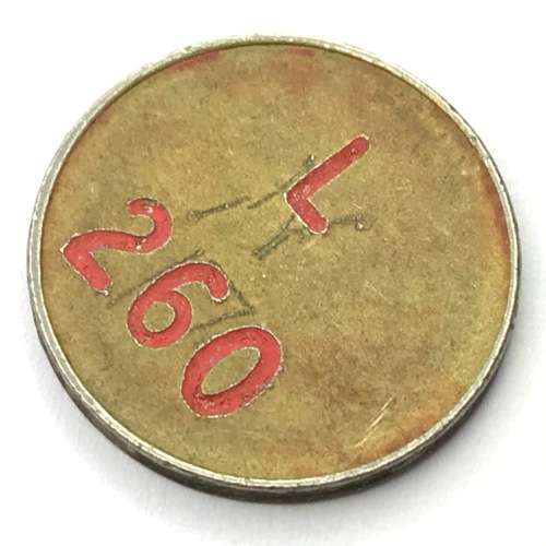 General Post Office 5 cent Token - number L260