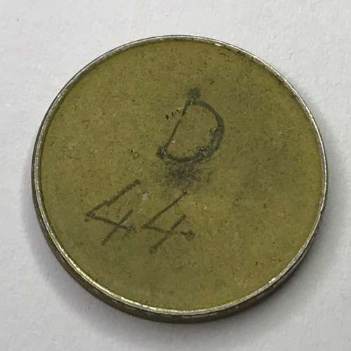 General Post Office 5 cent Token - number D44