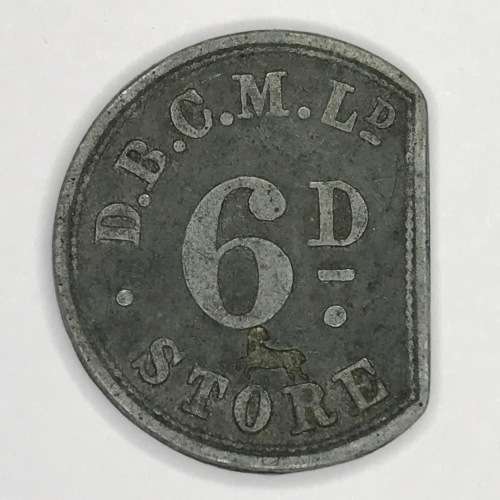 De Beers Consolidated mines 6d sixpence token