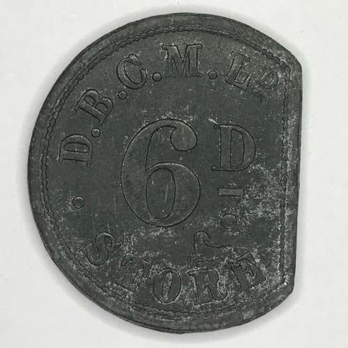 De Beers Consolidated mines 6d sixpence token