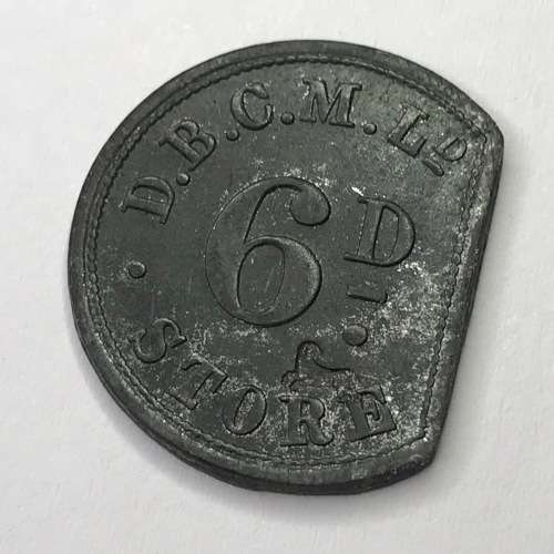 De Beers Consolidated mines 6d sixpence token