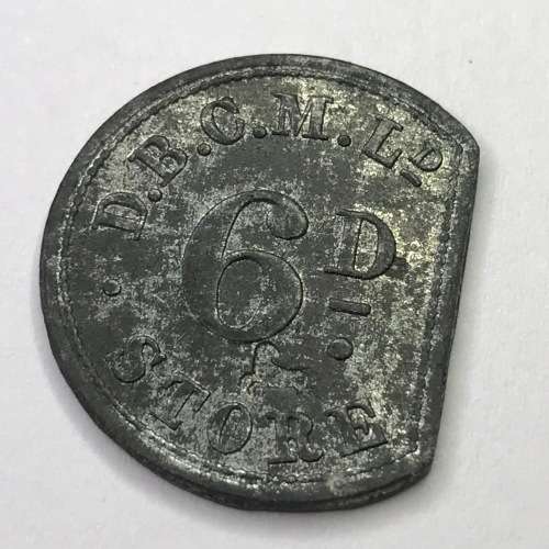 De Beers Consolidated mines 6d sixpence token