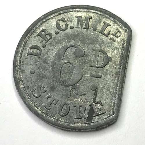 De Beers Consolidated mines 6d sixpence token