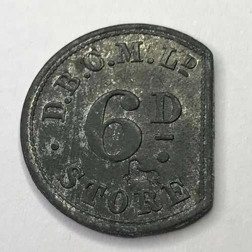 De Beers Consolidated mines 6d sixpence token