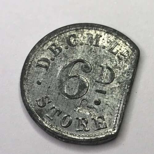 De Beers Consolidated mines 6d sixpence token
