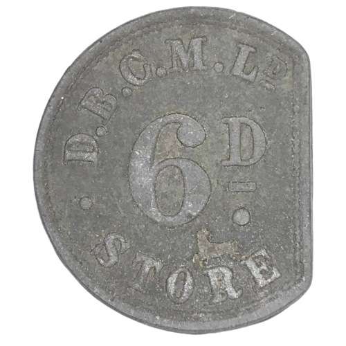 De Beers Consolidated mines 6d sixpence token