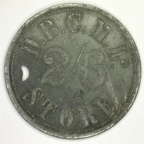 De Beers Consolidated mines 2/6 token - Set 3 - du Toitspan