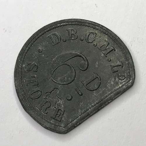De Beers Consolidated mines 6d sixpence token