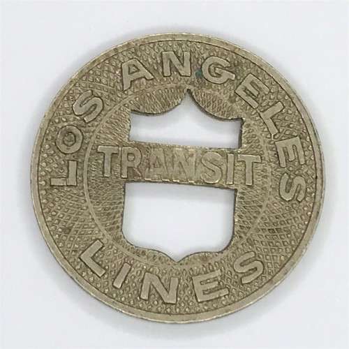 Los Angeles transit line fare token