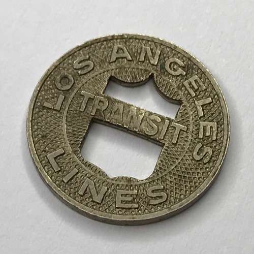 Los Angeles transit line fare token