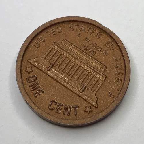 USA School money one cent plastic coin