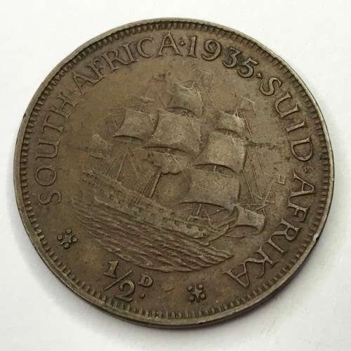 1935 SA Union Half Penny - VF