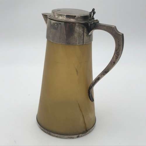 Antique Horn and Silver Jug - Hallmarked 1873 London by LJP Hap - one of a kind