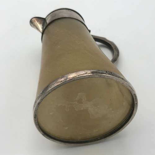 Antique Horn and Silver Jug - Hallmarked 1873 London by LJP Hap - one of a kind