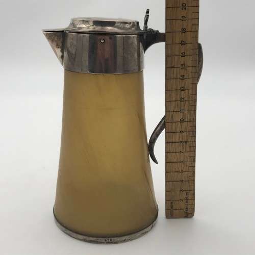Antique Horn and Silver Jug - Hallmarked 1873 London by LJP Hap - one of a kind