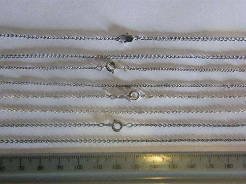 Lot of 4 silver plated necklaces - as per scan - R10 each