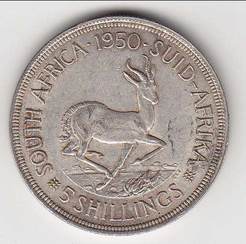 1950 South Africa 5 Shilling crown ****@ Crazy R1 Start****
