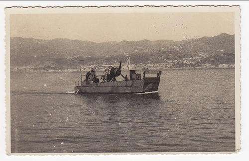 WWII original photos of the transporting of an engine in South of France 1944 - as per scan